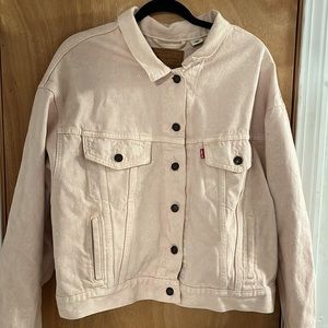 Levi’s Pink Denim Trucker Slouch Jacket